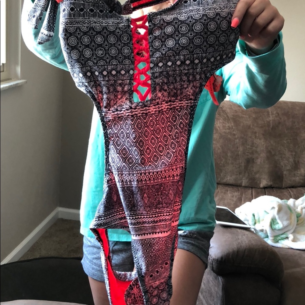 One pice cut out swimsuit